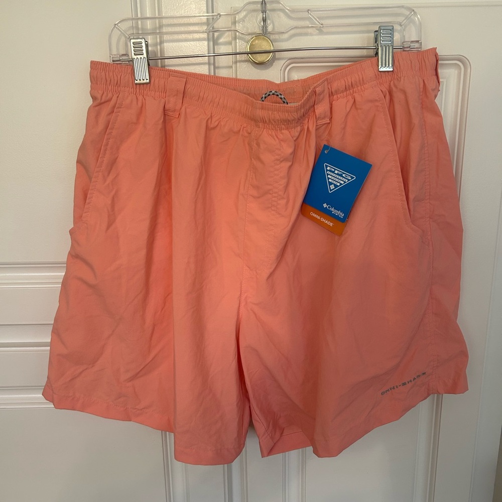 Columbia Men's Coral backcast 3 water Omni shade swim suit NWT Large lined